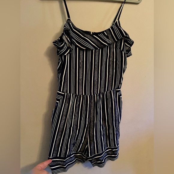 NWT Ann Taylor Loft navy blue jumpsuit size 4 - Picture 2 of 8